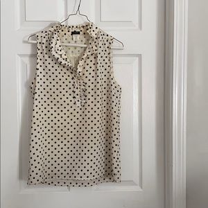 J crew polka dot blouse